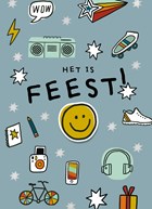 verjaardagskaart het is feest